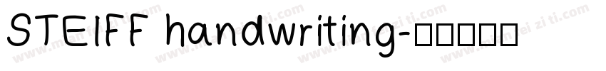 STEIFF handwriting字体转换